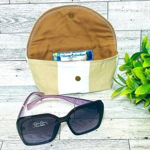 JESSICA SIMPSON,New sunglasses with Handmade glasses bag